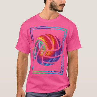 T-shirt Joueur de volley-ball Tie Dye Hippie Beach
