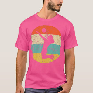 T-shirt Joueur de volley-ball Vintage Retro