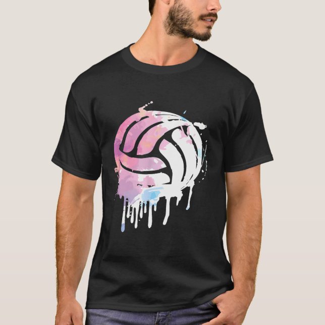 T-shirt Joueur de volleyball dit Équipe Coach Sport Net Id (Devant)