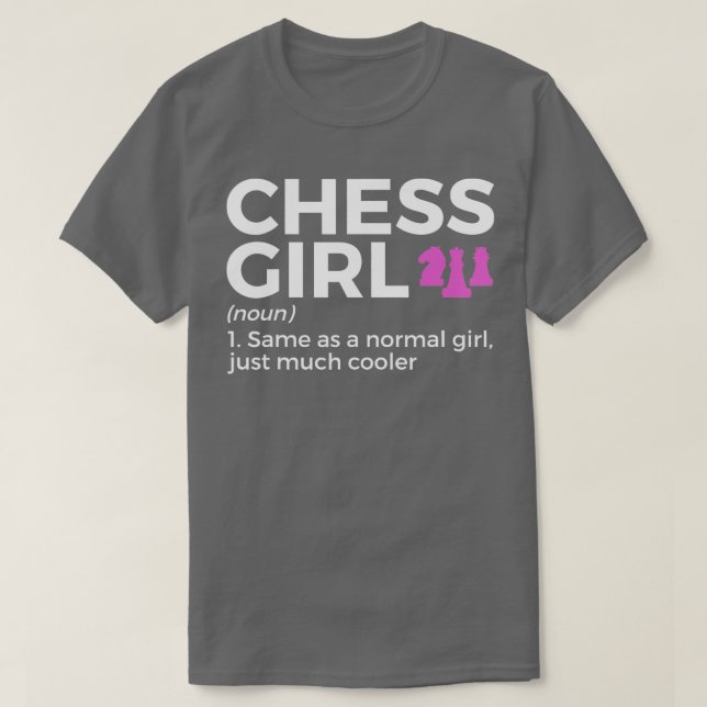 T-shirt Joueur d'échecs amusant de définition d'échecs (Design devant)