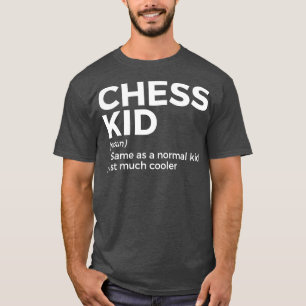 T-shirt Joueur d'échecs amusant définition enfant