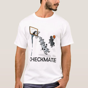 T-shirt Joueur D'Échecs Chessboxe Et Louveur De Basketball