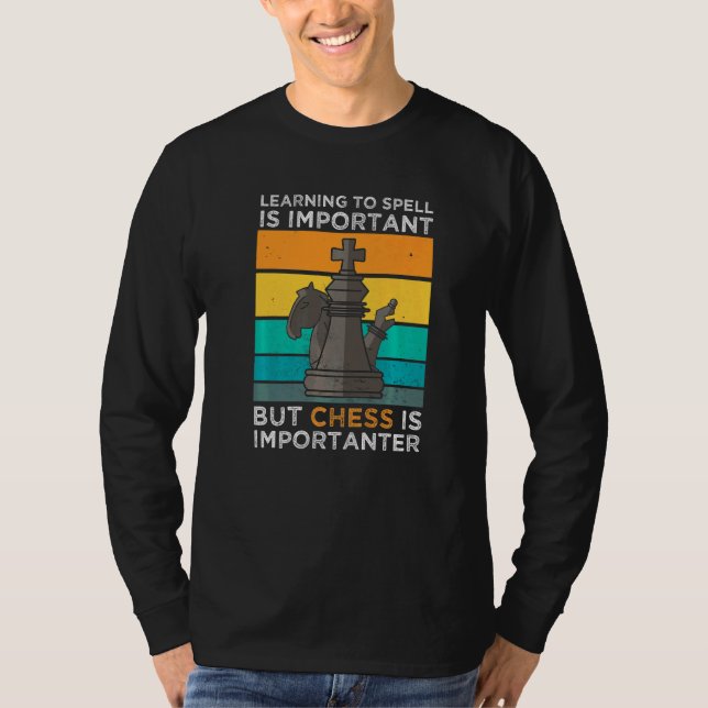 T-shirt Joueur d'échecs Chessman Checkmate Gambit (Devant)