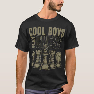 T-shirt Joueur d'échecs Hommes Garçons Cadeau mat Cool Gar