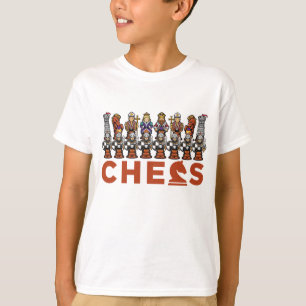 T-shirt joueur d'échecs jeu d'échecs