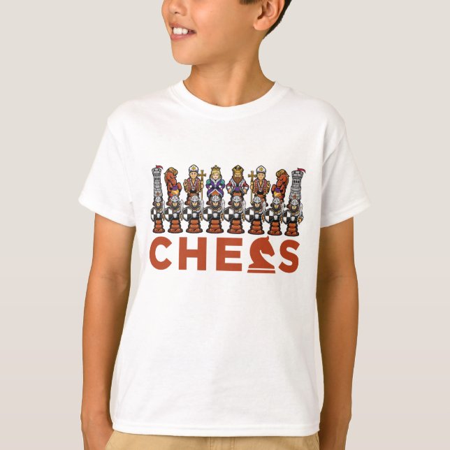 T-shirt joueur d'échecs jeu d'échecs (Devant)