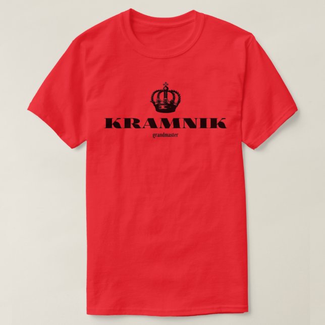 T-shirt Joueur d'échecs Kramnik  (Design devant)