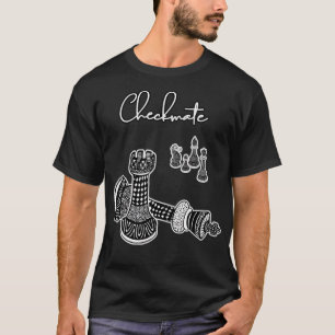 T-shirt Joueur d'échecs - Pièces de mat de contrôle