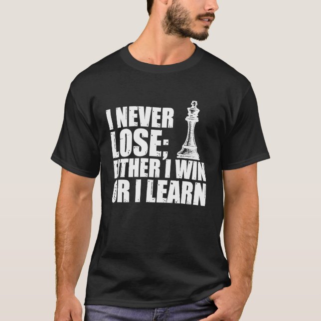 T-shirt Joueur d'échecs pour jeu d'échecs (Devant)