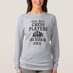 T-shirt Joueur d'échecs sur mesure amusant Anniversaire