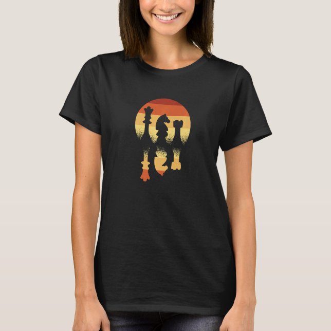 T-shirt Joueur d'échecs vintage (Devant)