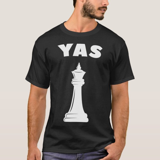 T-shirt Joueur d'échecs Yas Queen Funny (Devant)