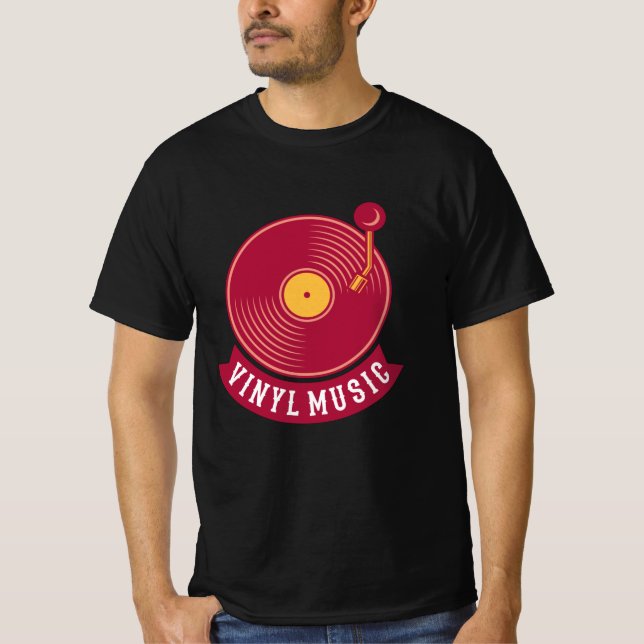 T-shirt JOUEUR D'ENREGISTREMENT VINYL RECORD Gift Retro Mu (Devant)