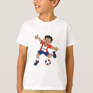 T-shirt Joueur d'équipe de football personnalisé