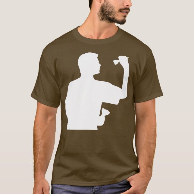 T-shirt Joueur des fléchettes (Devant)