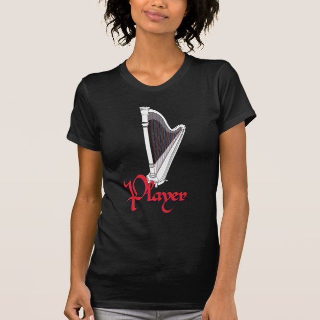 T-shirt Joueur d'harpe de pédale (Devant)