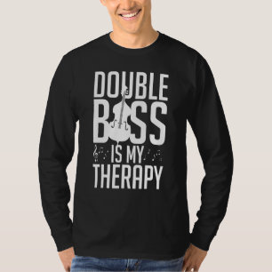 T-shirt Joueur d'instrument de musique contrebasse Leçon p