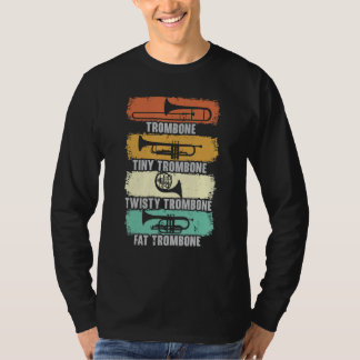 T-shirt Joueur d'instrument de musique Trombone Musicien T