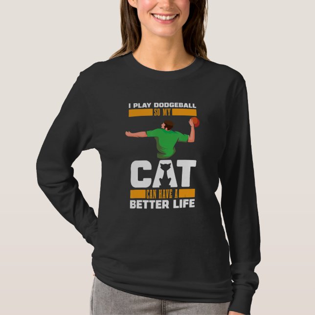 T-shirt Joueur Dodgeball Cat (Devant)