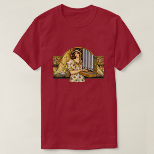 T-shirt Joueur d'orgue ange Art Nouveau Musique vintage