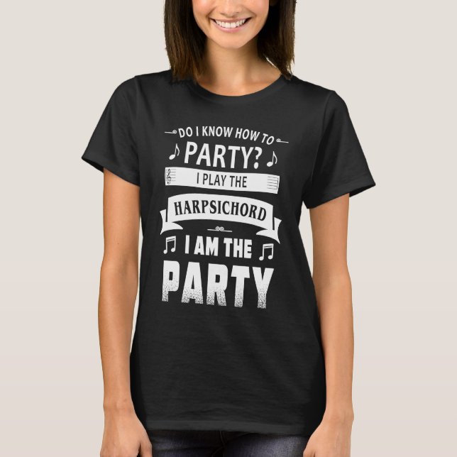 T-shirt Joueur du Harpsichord (Devant)