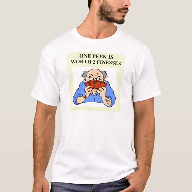 T-shirt joueur en double de jeu de pont (Devant)