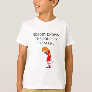 T-shirt joueur en double de jeu de pont