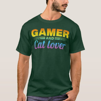 T-shirt Joueur et amateur de chat Propriétaire de chat de 