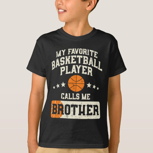 T-shirt Joueur favori Bysketbyll Brother Famille Byller B (Devant)