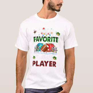 T-shirt Joueur favori de père Noël