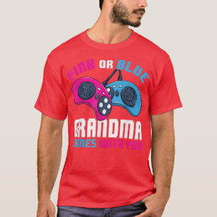 T-shirt Joueur Genre Révéler Jeux Grandma Rose Ou Bleu Ave