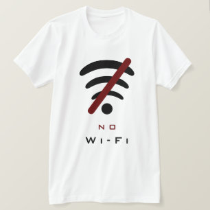 T-Shirt Joueur Hors Ligne - Pas de Wi-Fi