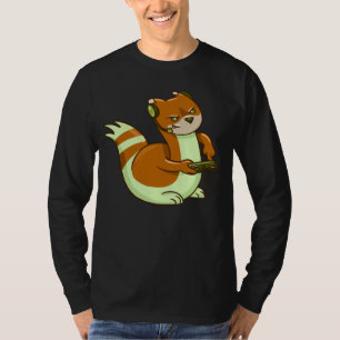 T-shirt joueur jeu casque furieux
