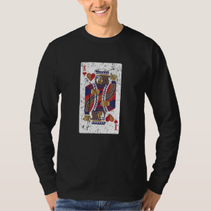 T-shirt Joueur King Of Heart Card Design Poker