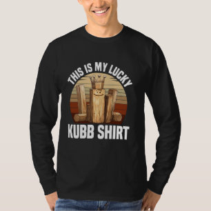 T-shirt Joueur Kubb Vider Échecs Lover pelouse jeu Kubb
