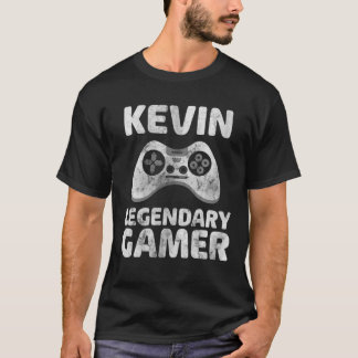 T-shirt Joueur légendaire Personnalisé Kevin Nom jeu vidéo