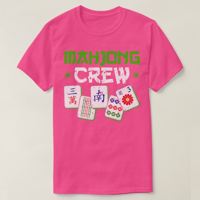 T-shirt Joueur Mah Jong de l'équipage du Mahjong (Design devant)
