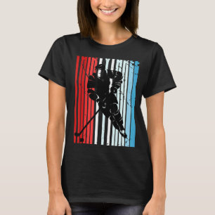 T-shirt Joueur masculin de hockey sur glace 33e anniversai