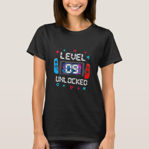 T-shirt Joueur Niveau 9 Débloqué Cadeau d'anniversaire 9 a
