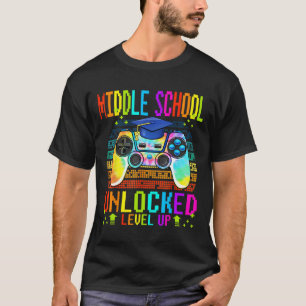 T-shirt Joueur Niveau Déverrouillé Au Moyen-Âge Retour À S
