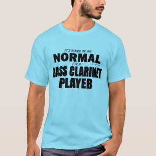 T-shirt Joueur normal de clarinette basse