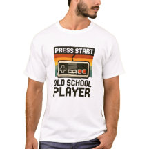 T-Shirt Joueur Old School Press Start