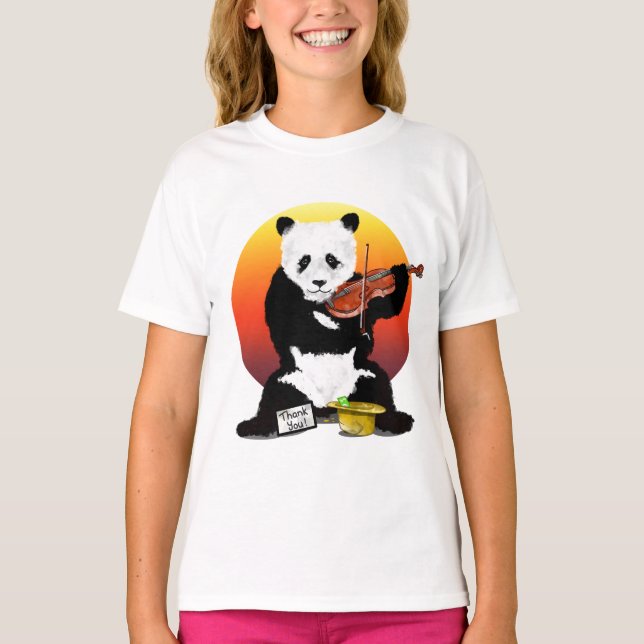 T-SHIRT JOUEUR PANDA VIOLIN (Devant)