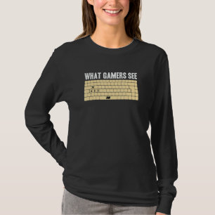 T-shirt Joueur PC WASD Mème Ce que les joueurs voient Jeu