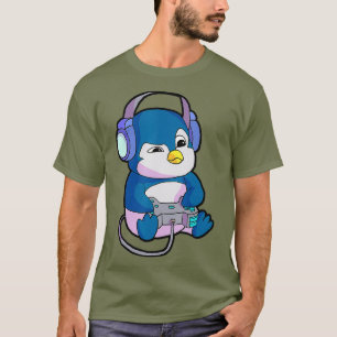 T-shirt Joueur pour les garçons Jeu Ado cadeau fille Pengu