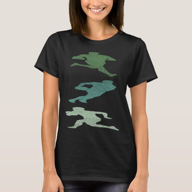T-shirt Joueur Rugby Retro (Devant)