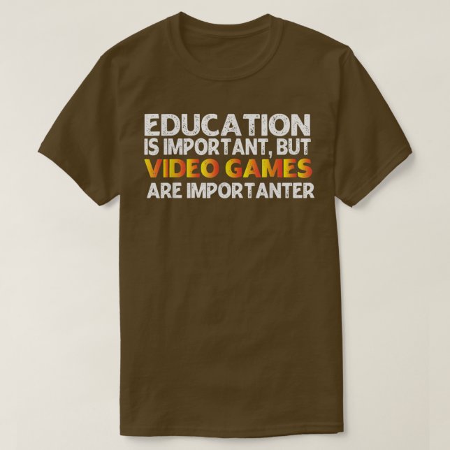 T-shirt Joueur Sarcastique Funny (Design devant)