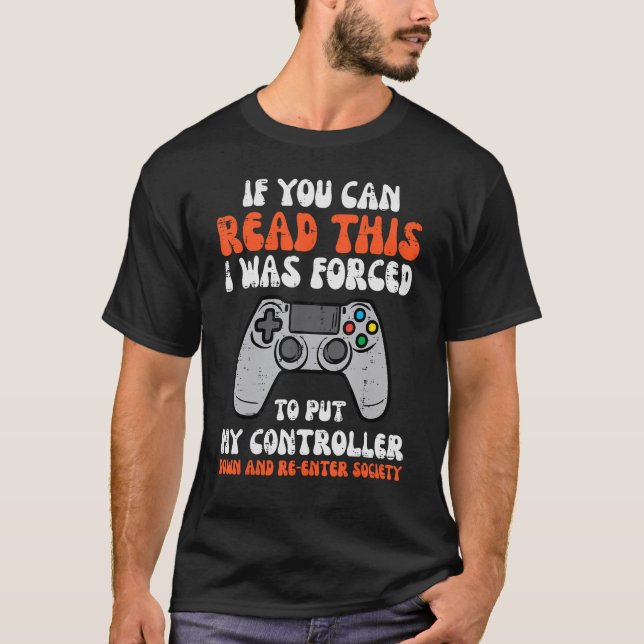 T-shirt Joueur Si Vous Pouvez Lire Cet Homme Garçons Enfan (Devant)