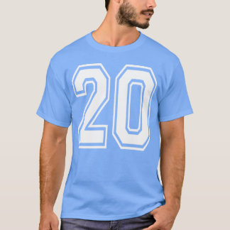 T-shirt Joueur sportif rétro anniversaire numéro 20