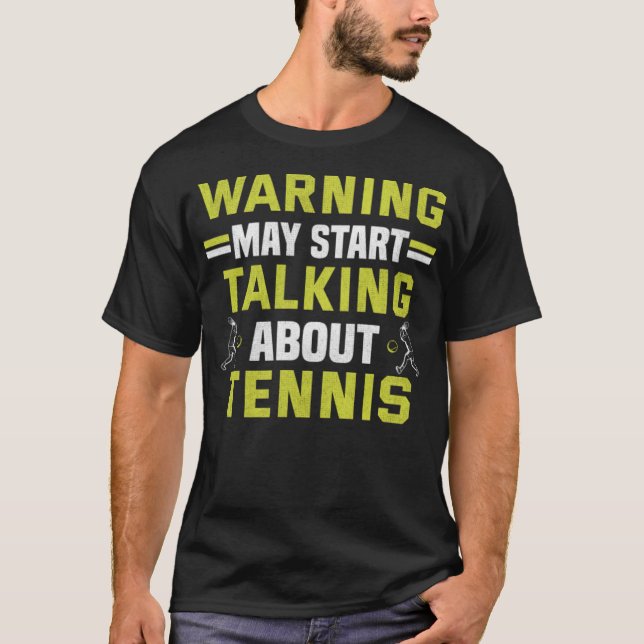 T-shirt Joueur Tennis Racket Court Ball Match vieux s (Devant)